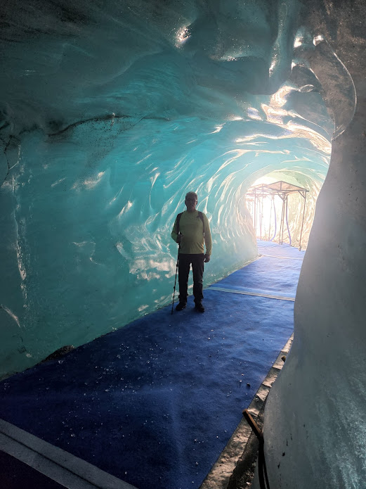 Inside the Mont Blanc Massif glacier